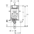 Obrázek z GEBERIT 110.302 Kombifix ECO s UP320 pro závěsné WC